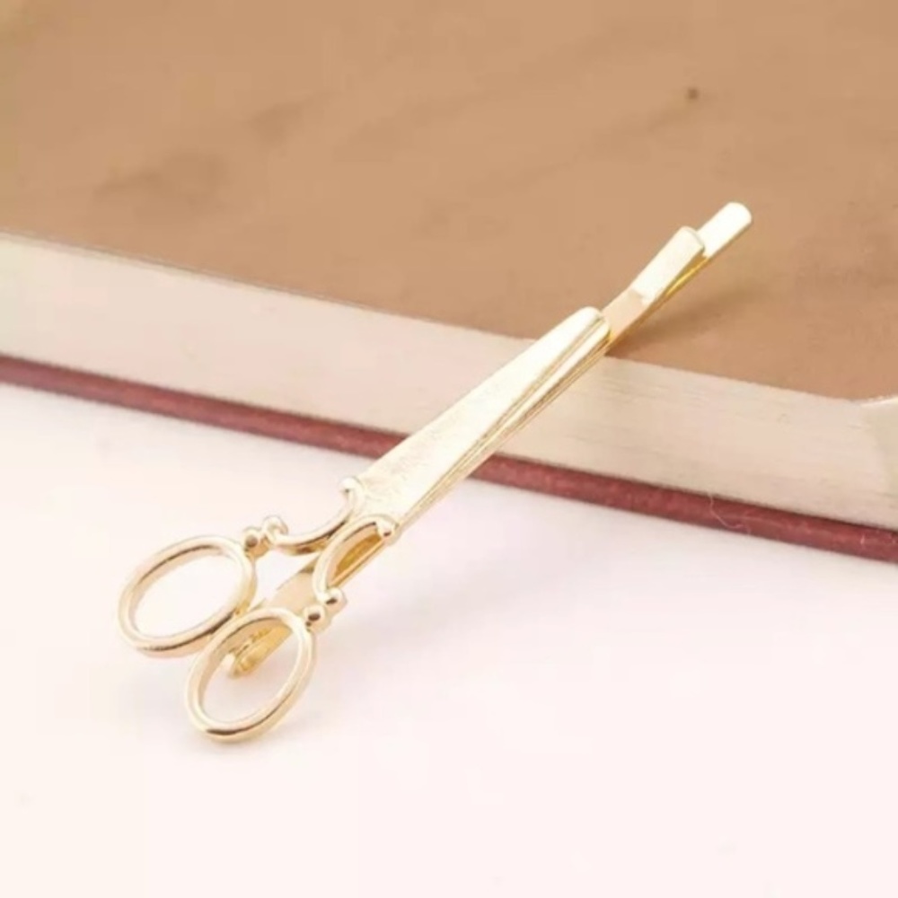 Gold Scissors Bobby Pins (pack of 2)